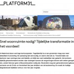 Platform31: tijdelijke transformatie in het voordeel